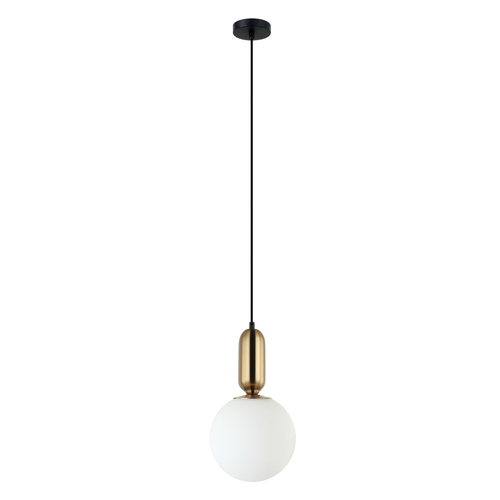 Kontrola Závěsné světlo Italux Aldeva E27 hnědé sklo 20 cm PND-02340-1M-BRO