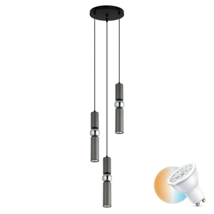 Závěsné svítidlo Italux Isidora GU10 3x černé PND-14290-3-GR small 0