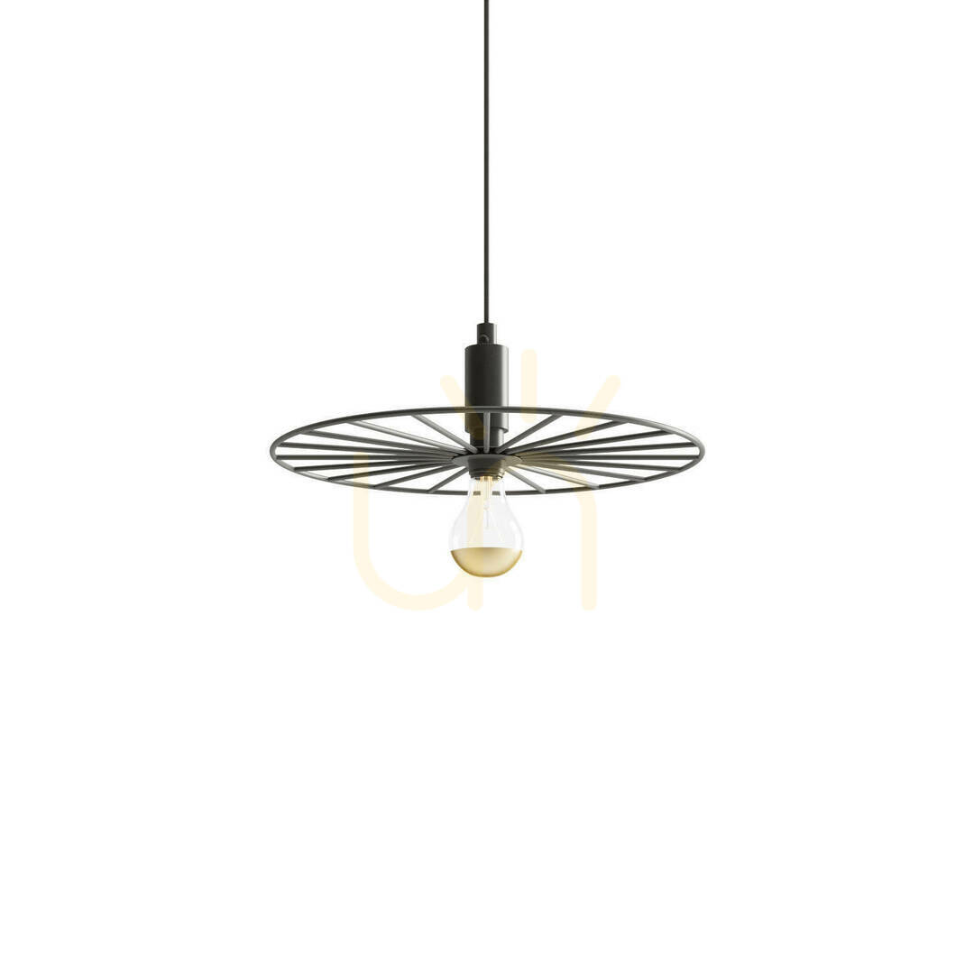 Taklampa SIRKEL 30 svart Thoro