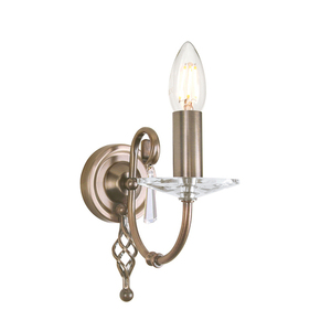 Nástěnné svítidlo Aegean 1 Light - Aged Brass Elstead small 0