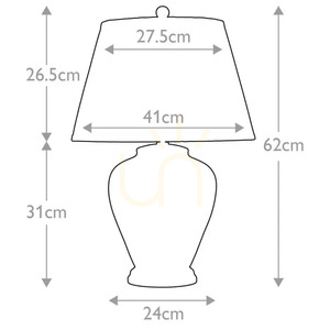 Arum 1 Light Stolní lampa Elstead small 2