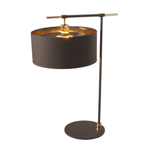 Balance 1 Light Stolní lampa - Hnědá a leštěná mosaz Elstead small 0