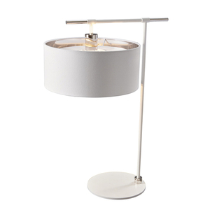 Balance 1 Light Stolní lampa - bílá a leštěný nikl Elstead small 0