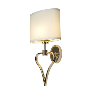 Falmouth 2 Light Wall Light - French Gold Elstead small 0