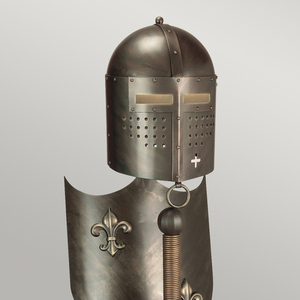 Crusader 1 Light Stolní lampa Elstead small 2