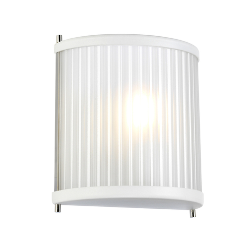 Kontrola Nástěnné svítidlo Corona 1 Light - bílý leštěný nikl Elstead