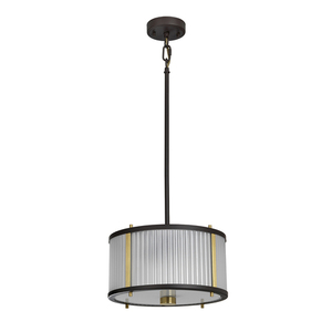 Corona 2 Light Pendant - Museum Bronze Elstead small 1