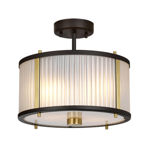 Corona 2 Light Pendant - Museum Bronze Elstead small 3