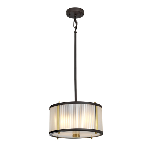 Kontrola Corona 2 Light Pendant - Museum Bronze Elstead