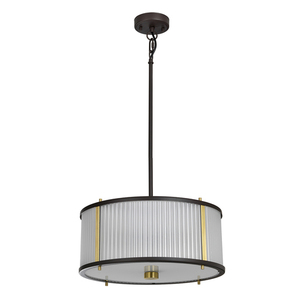 Corona 3 Light Pendant - muzejní bronz Elstead small 1