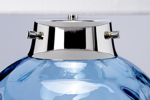 Stolní lampa Kara - Modrá Elstead small 2
