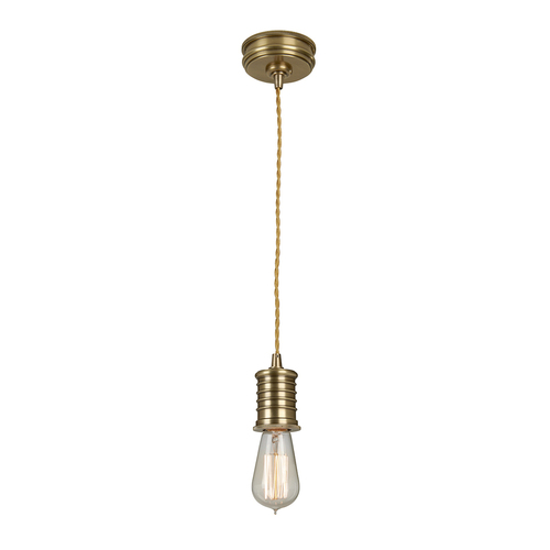 Kontrola Douille 1 světelný přívěsek - Aged Brass Elstead