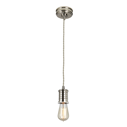 Kontrola Douille 1 Light Pendant - Leštěný nikl Elstead