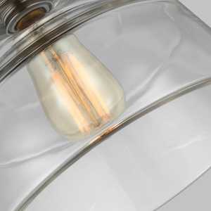 Baskin 1 Light Pendant - Leštěný nikl Elstead small 2