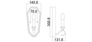 DeWitt 1 Light Wall Light Elstead small 6