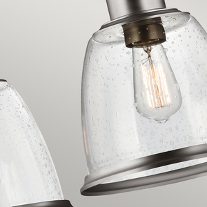 Lustr Hobson 3 Light Island Satin Nickel Elstead small 3