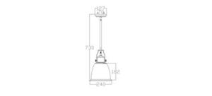 Hobson 1 Light Pendant Lamp Medium Satin Nickel Elstead small 3