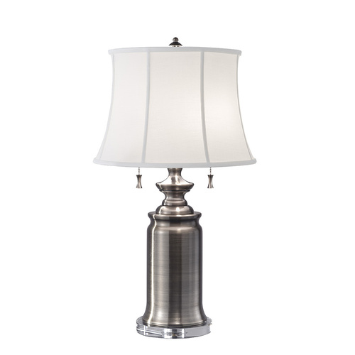 Kontrola Světlá stolní lampa do kajuty 2 - Starožitná Nikl Elstead