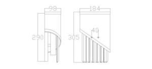 Gigi 1 Light Wall Light Elstead small 1