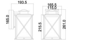 Argyle 1 Light Small Outdoor Wall Light Elstead small 5