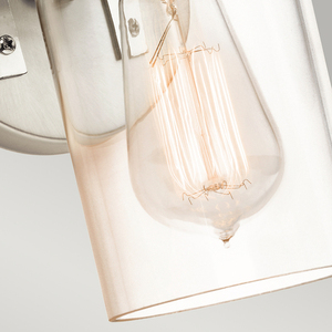 Brinley 1 Light Wall Light – kartáčovaný nikl Elstead small 3