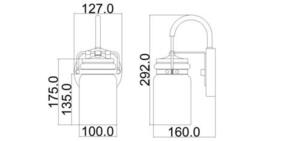 Brinley 1 Light Wall Light – kartáčovaný nikl Elstead small 5