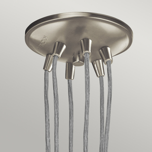 Brinley 6 Light Pendant - Brushed Nickel Elstead small 2