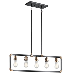 Imahn 5 Light Linear Lustr Elstead small 0