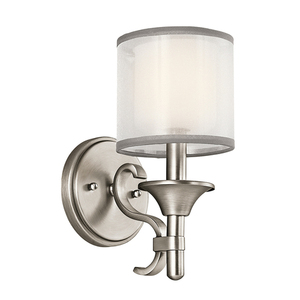 Lacey 1 Light Wall Light - Antique Pewter Elstead small 0