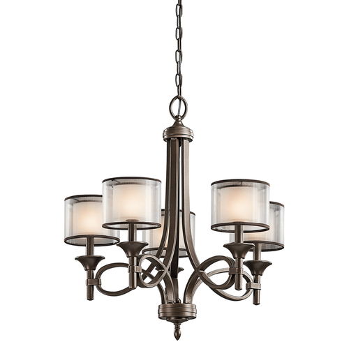 Kontrola Lacey 5 Light Lustr - Mission Bronze Elstead