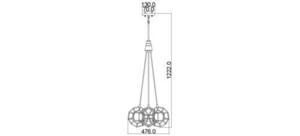 Rocklyn 3 Light Lustr Elstead small 1
