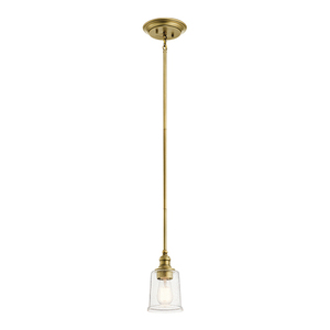 Mini závěsné svítidlo Waverly 1 Light - přírodní mosaz Elstead small 1
