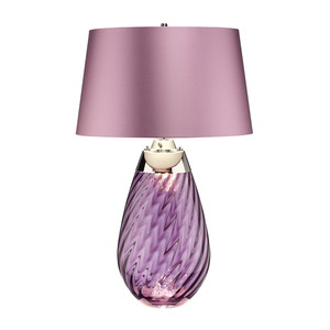 Lena 2 Světlá velká švestková stolní lampa Elstead small 1