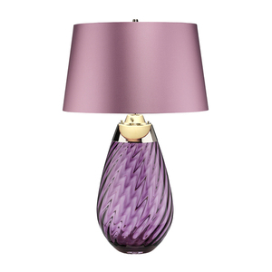 Lena 2 Světlá velká švestková stolní lampa Elstead small 3