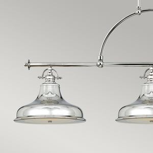 Emery 3 Light Island Pendant Lamp - Imperial Silver Elstead. small 3