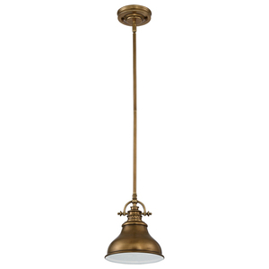 Mini závěsné svítidlo Emery 1 Light - Faded Brass Elstead small 1
