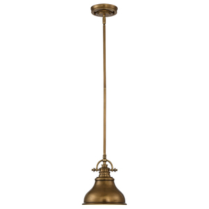 Mini závěsné svítidlo Emery 1 Light - Faded Brass Elstead small 2