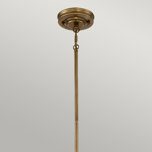 Mini závěsné svítidlo Emery 1 Light - Faded Brass Elstead small 4