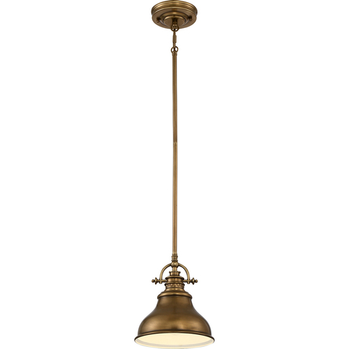 Kontrola Mini závěsné svítidlo Emery 1 Light - Faded Brass Elstead