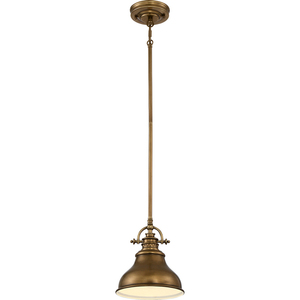 Mini závěsné svítidlo Emery 1 Light - Faded Brass Elstead small 0