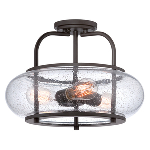 Trilogie 3 Light Medium Semi-Flush - Old Bronze Elstead small 0