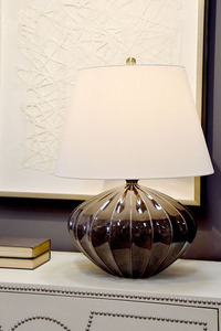Rib Pumpkin 1 Light Stolní lampa Elstead small 1