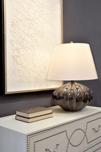 Rib Pumpkin 1 Light Stolní lampa Elstead small 3