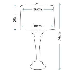 Brooklyn 1 Light Stolní lampa Elstead small 1