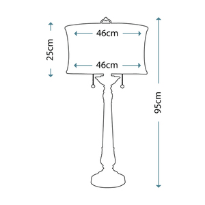 Prezidentská 2 světelná stolní lampa Elstead small 2