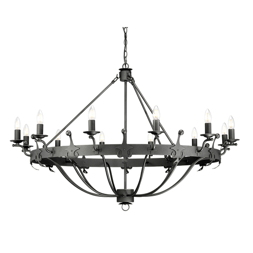 Kontrola Lustr Windsor 12 Light - Graphite Elstead