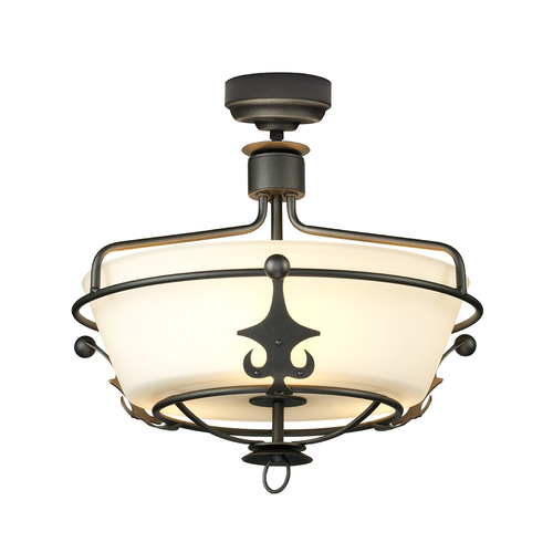 Kontrola Windsor 3 Light Semi-Flush - Graphite Elstead