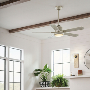 Ventilátor Colerne Broušený nikl, LED IP20, domácí ventilátor 132cm 3 Ventilátor Colerne Broušený nikl, LED IP20, domácí ventilátor 132cm small 3