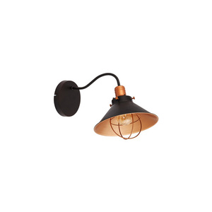 Čokoládově-měděné nástěnné svítidlo Nowodvorski GARRET 6442 E27 LED max. 25 W 44 cm small 0