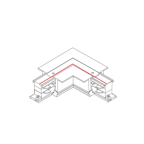 Kontrola Rohový napájecí L konektor, pravý, pro zápustnou lištu CTLS RECESSED POWER L CONNECTOR RIGHT (L-R) 8231 černý Nowodvorski